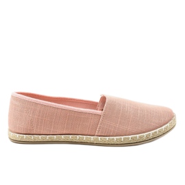 Espadrilles à enfiler roses Y20-18
