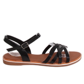 Sandales noires pour femmes 99-62 Noir le noir