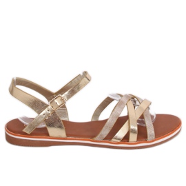 Sandales pour femmes dorées 99-62 Or d'or