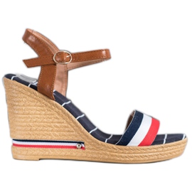 Yes Mile Sandales à rayures colorées multicolore Yes Mile Sandales à rayures colorées multicolore