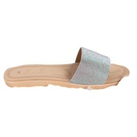 Small Swan Chaussons À Paillettes multicolore gris