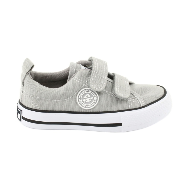American Club Baskets grises American LH39 Velcro