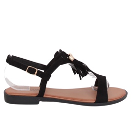 Sandales femme noires 222-30 Noir le noir