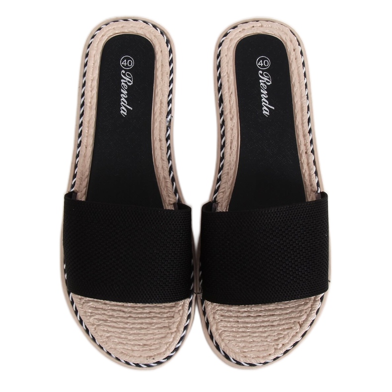 Chaussons noirs femme 35-185 Noir le noir