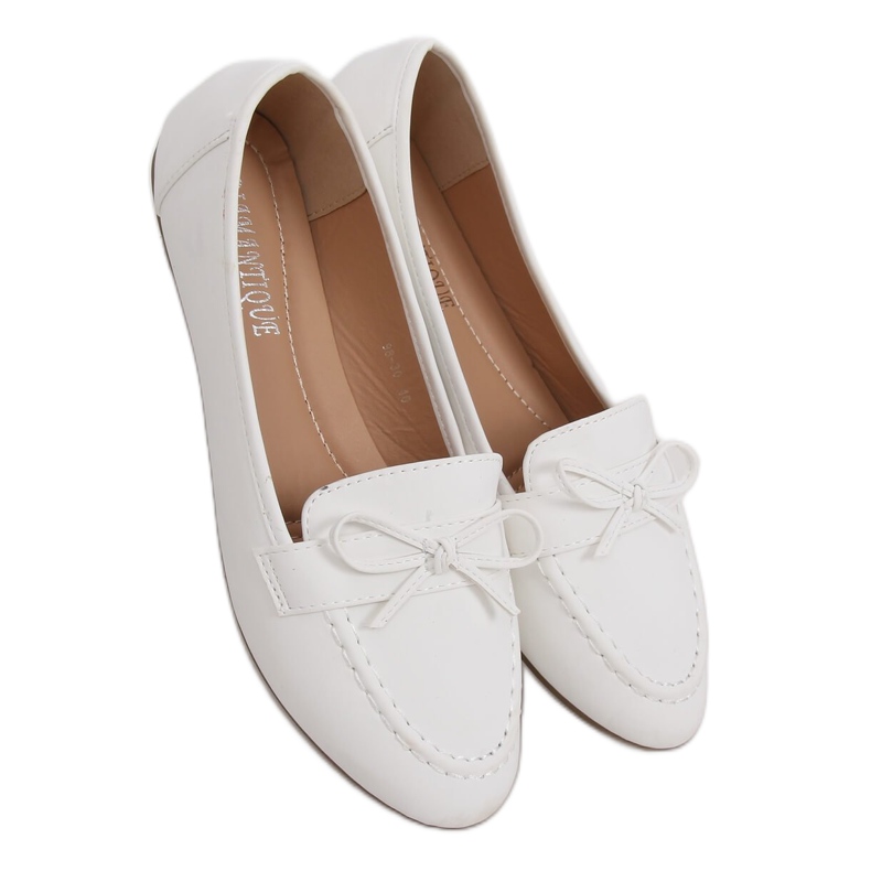 Mocassins femme blanc 98-30 Blanc blanche Mocassins femme blanc 98-30 Blanc blanche