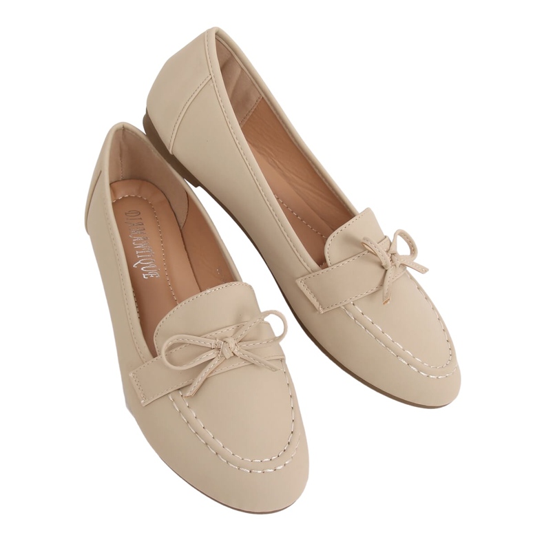 Mocassins femme beige 98-30 Beige
