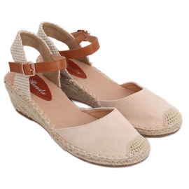 Espadrilles sur un coin beige S-820 Beige Espadrilles sur un coin beige S-820 Beige