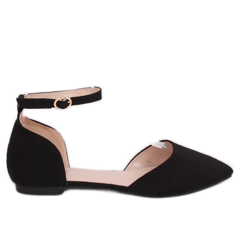Black HD-100 Ballerines noires coupées le noir Black HD-100 Ballerines noires coupées le noir