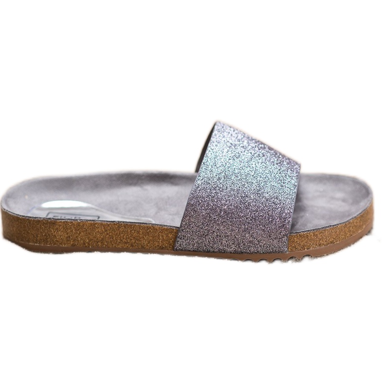 Filippo Chaussons Graphite À Paillettes gris