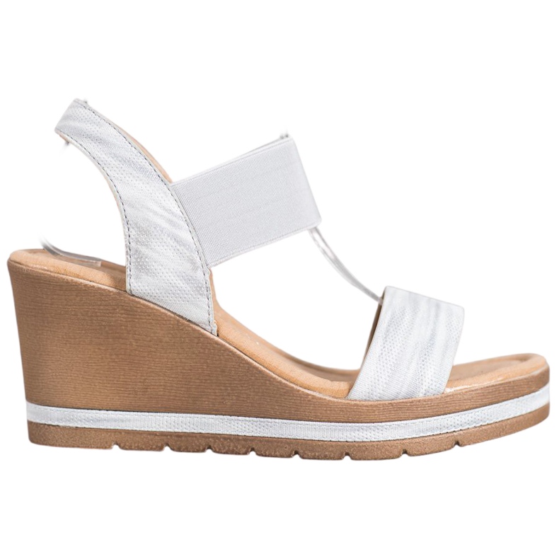 Sea Elves Sandales compensées élégantes gris Sea Elves Sandales compensées élégantes gris