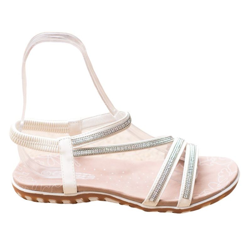 Camo Sandales à enfiler confortables blanche