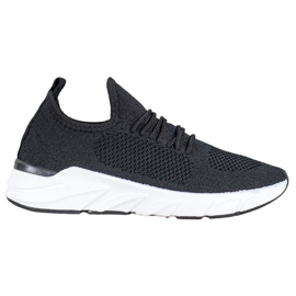 Lemax Baskets en textile sur la plate-forme le noir