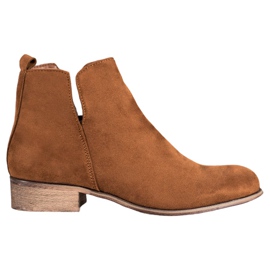 Evento Bottines en daim brun