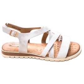 Evento Sandales blanches avec cuir écologique Evento Sandales blanches avec cuir écologique