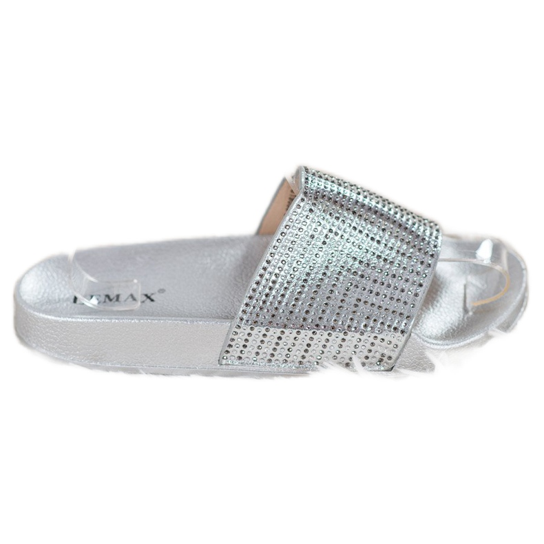 Lemax Chaussons Argentés Avec Oxyde De Zirconium gris