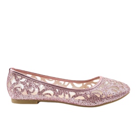 Ballerines roses ajourées 608-192 Ballerines roses ajourées 608-192