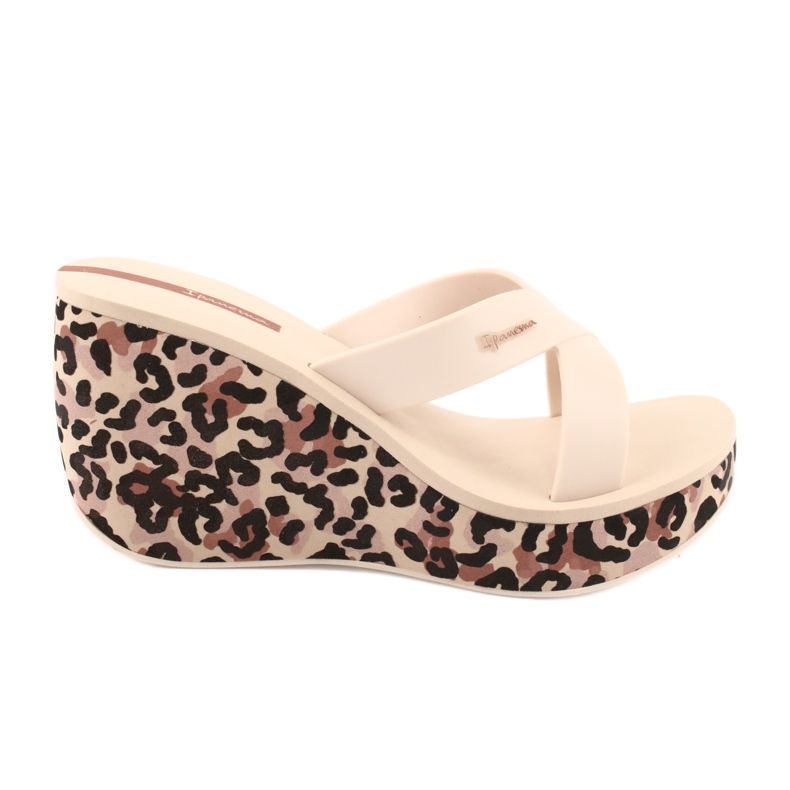 Chaussons compensés femme Ipanema 82856 brun multicolore