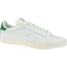 Chaussures Diadora Melody Cuir Dirty M 501-176360-01-C1931 blanc gris
