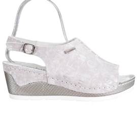 Filippo Sandales en cuir gris