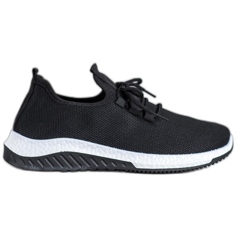 SHELOVET Chaussures noires ajourées le noir