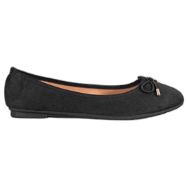 Clowse Ballerines en daim noir