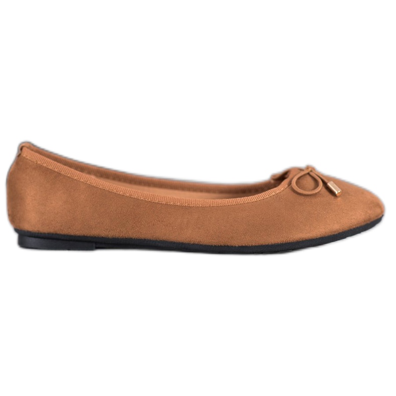 Clowse Ballerines en daim brun
