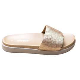 SHELOVET Chaussons dorés classiques