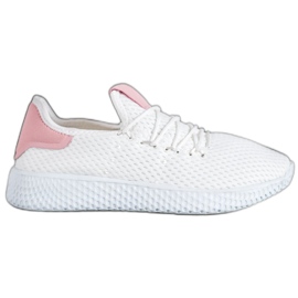 SHELOVET Chaussures de sport ajourées blanche