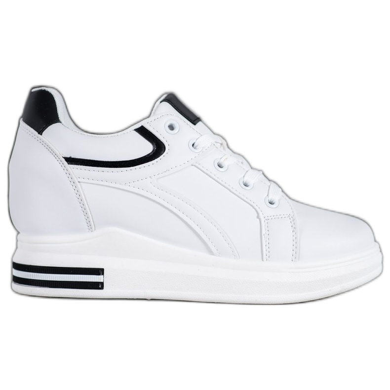 SHELOVET Baskets compensées blanches