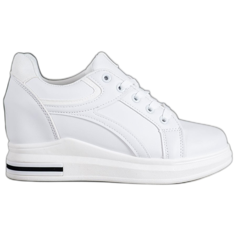 SHELOVET Baskets compensées blanches