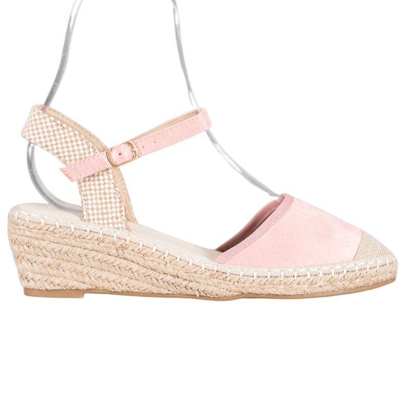 Best Shoes Sandales Espadrilles rose clair Best Shoes Sandales Espadrilles rose clair