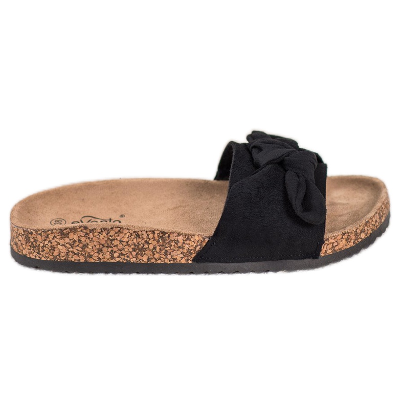 Evento Pantoufles En Daim Sur La Plateforme le noir