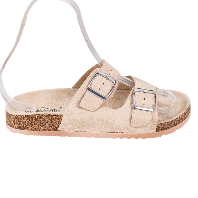 Evento Pantoufles Décontractées Avec Boucle beige
