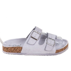 Evento Pantoufles Décontractées Avec Boucle gris