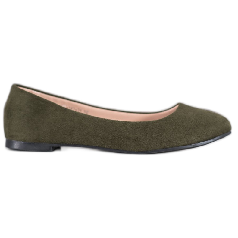 Best Shoes Ballerines en daim vert