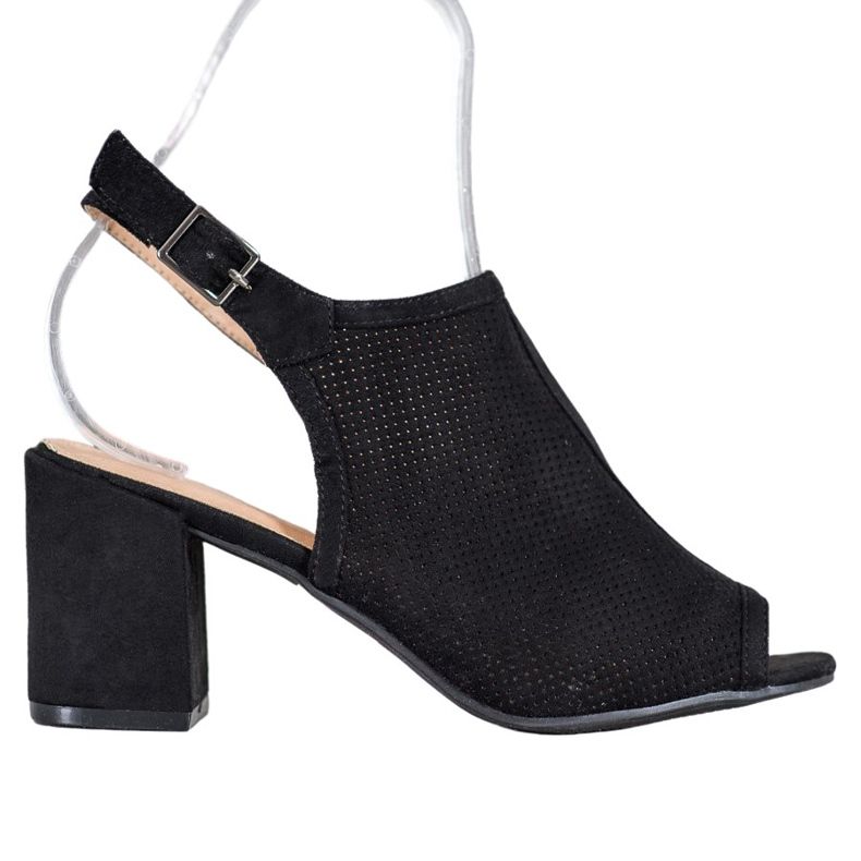 SHELOVET Sandales fermées classiques le noir