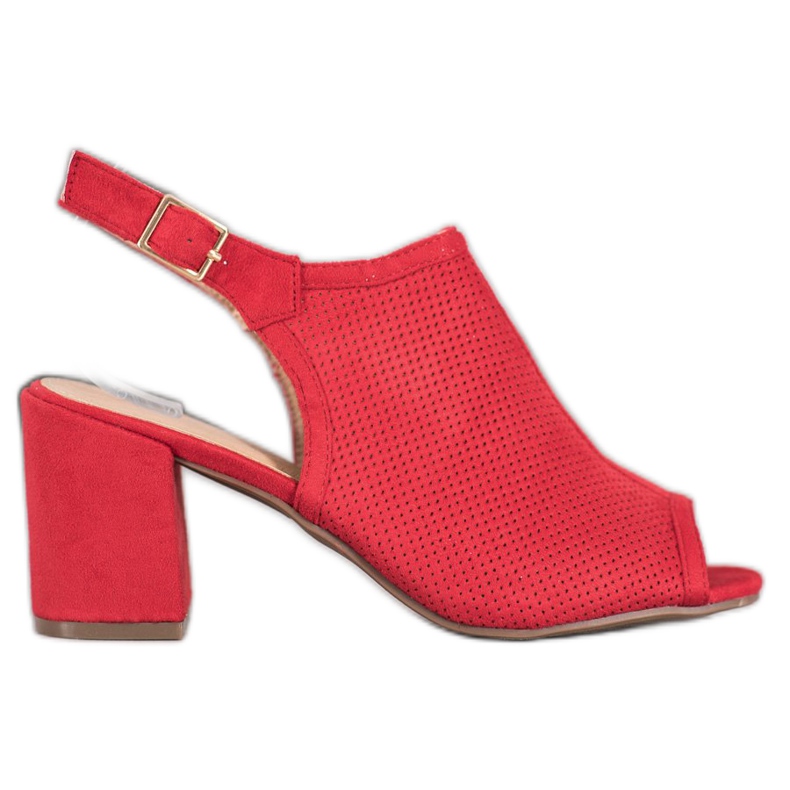 SHELOVET Sandales fermées classiques rouge