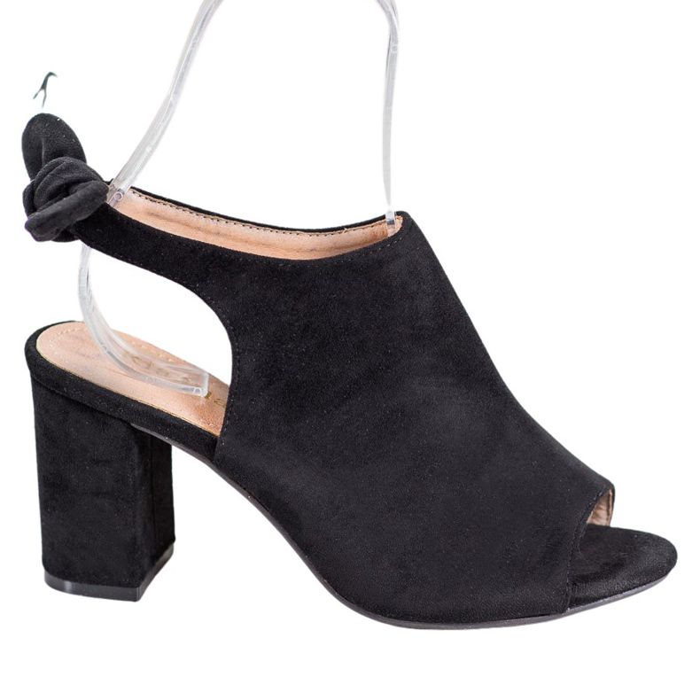 SHELOVET Sandales à talons hauts le noir