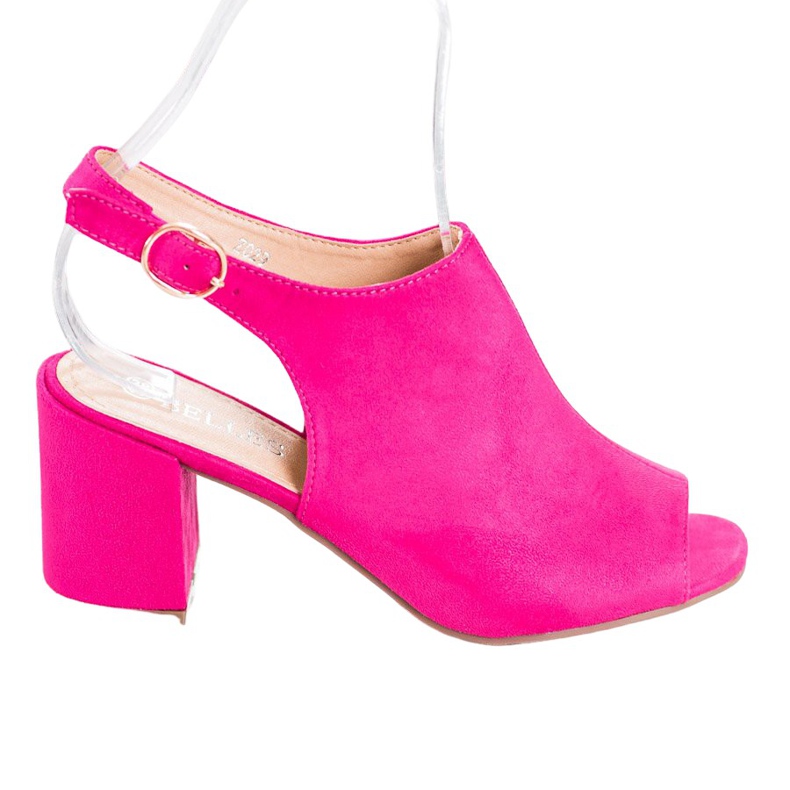 SHELOVET Sandales classiques à talons hauts rose