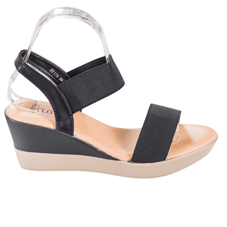 Clowse Sandales à enfiler légères le noir Clowse Sandales à enfiler légères le noir