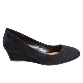 SHELOVET Escarpins compensés noirs