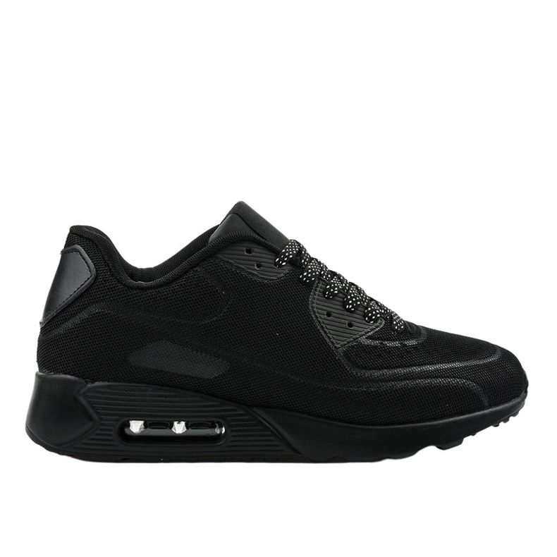 Chaussures de sport noires pour hommes 5586-2 le noir