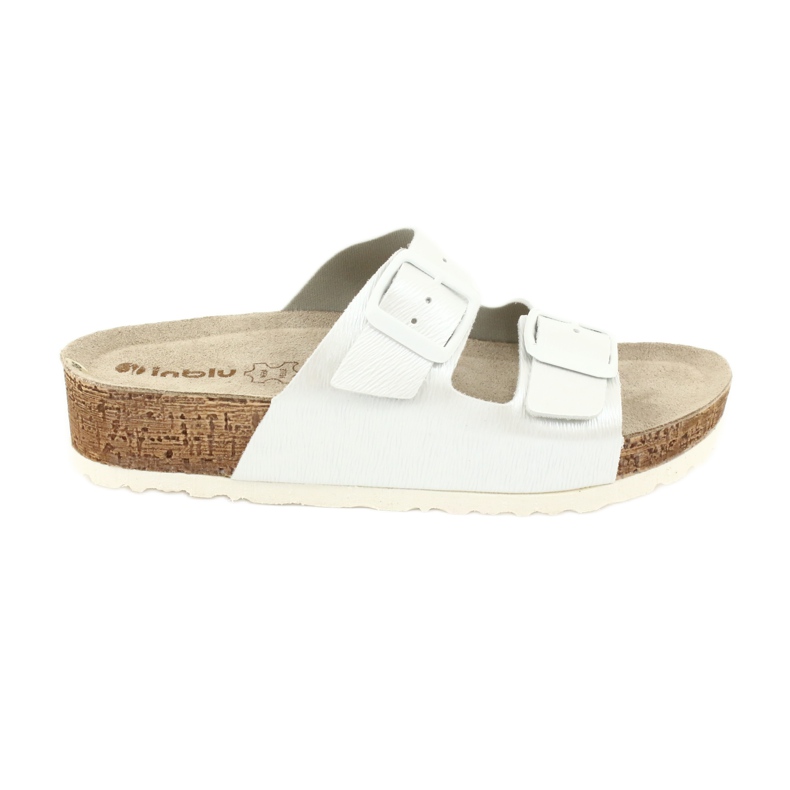 Chaussons femme blanc perle Inblu NM019 blanche multicolore
