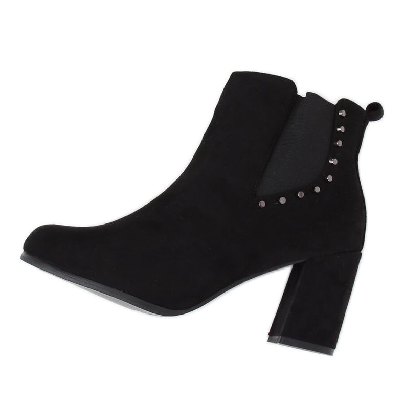 Bottines noires à talons hauts black 8063 Black Ii Genre le noir