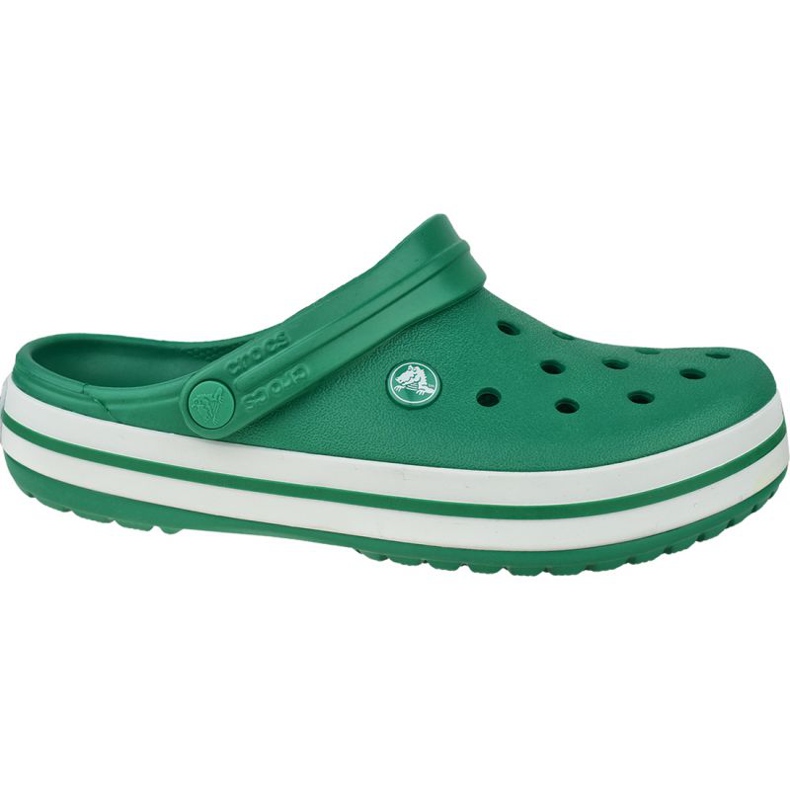 Chaussures Crocs Crocband 11016-3TL blanche vert Chaussures Crocs Crocband 11016-3TL blanche vert