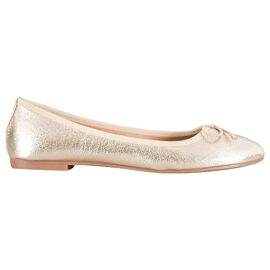 Seastar Ballerines en cuir écologique doré