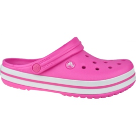 Chaussures Crocs Crocband 11016-6QR blanche rose Chaussures Crocs Crocband 11016-6QR blanche rose