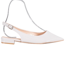 Seastar Escarpins en cuir verni à talon apparent gris Seastar Escarpins en cuir verni à talon apparent gris