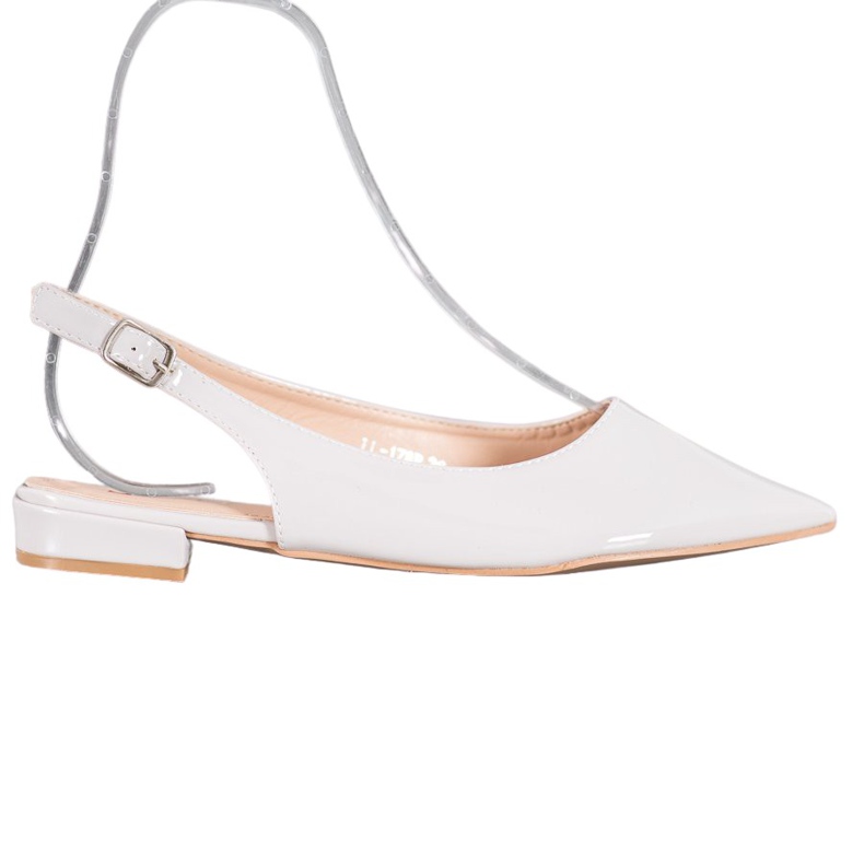 Seastar Escarpins en cuir verni à talon apparent gris Seastar Escarpins en cuir verni à talon apparent gris