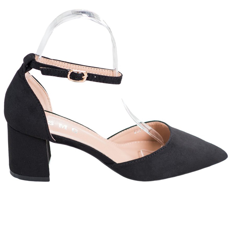 SHELOVET Escarpins classiques avec boucle le noir